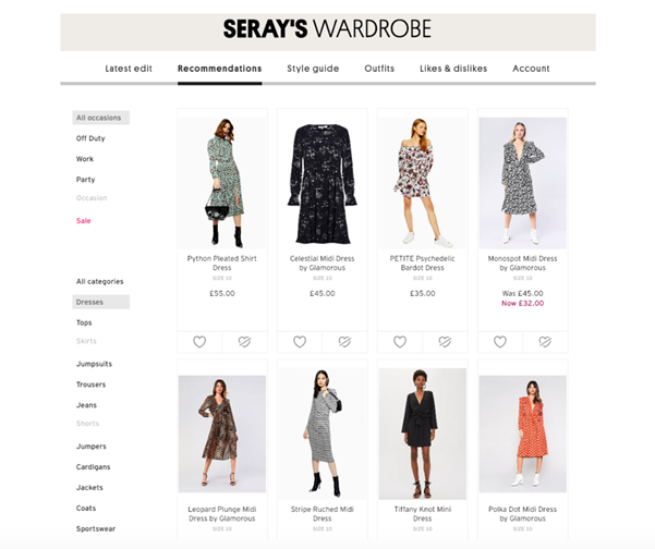 Topshop’s Personalized style guide | Netcore
