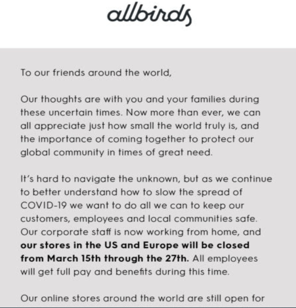 a sample of a personalized message 