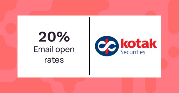 Kotak Securities boosts Open Rates by 25% using ML based Time Optimization
