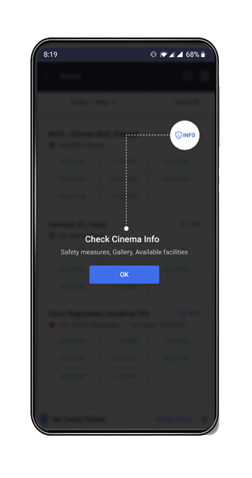 The nudge used to guide users at the most relevant point in your app journey