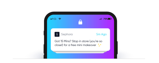 Sephora Location-based marketing - mobile marketing examples