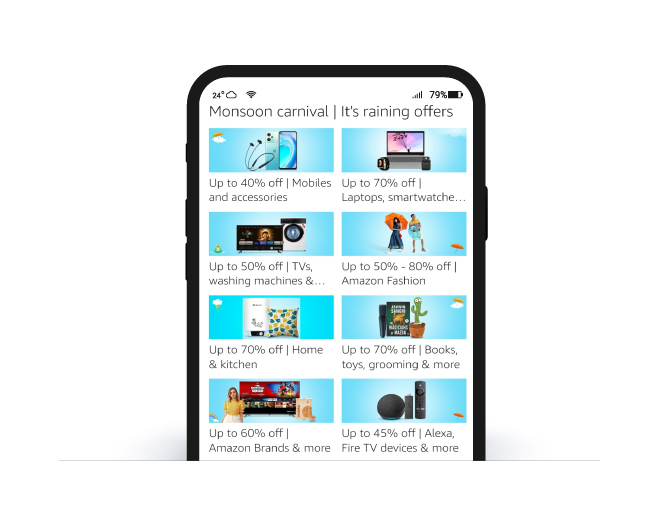 Amazon in-app marketing - mobile marketing example