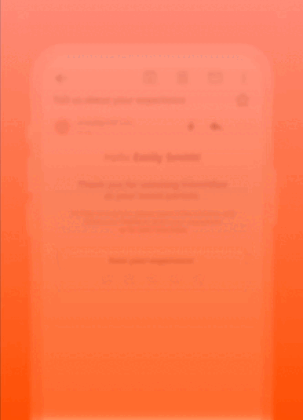 survey of rating, comments and suggestions in email forms - Netcore cloud