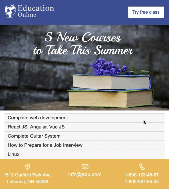 Value-added content without clutter