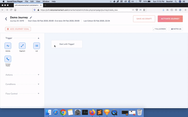 Customer Journey Orchestration Example - Netcore