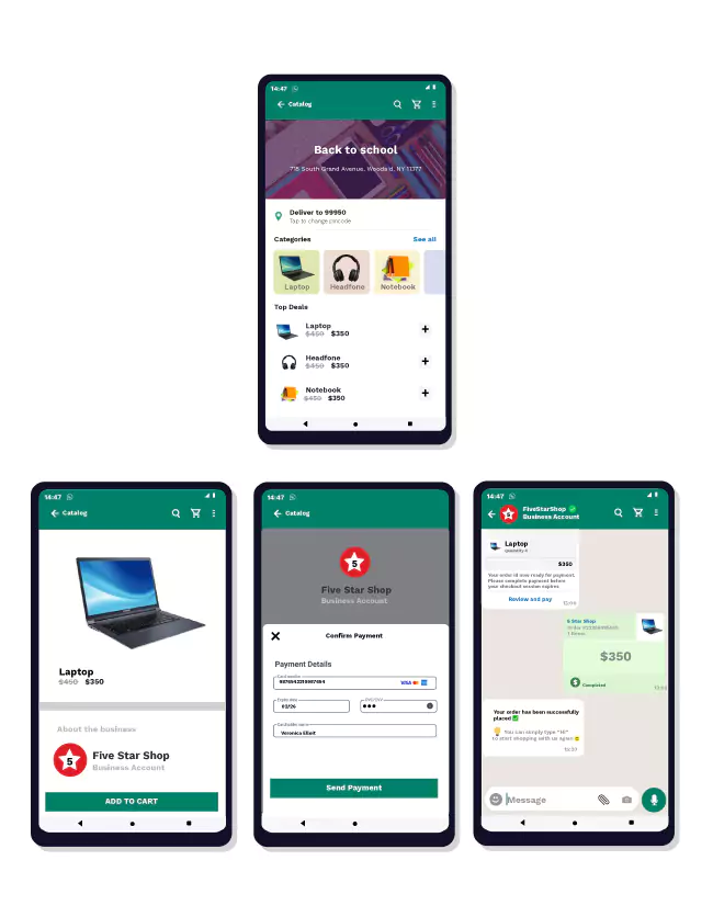 In-channel conversions via WhatsApp