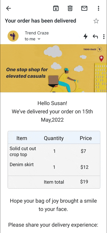 AMP in Transactional Emails - Netcore