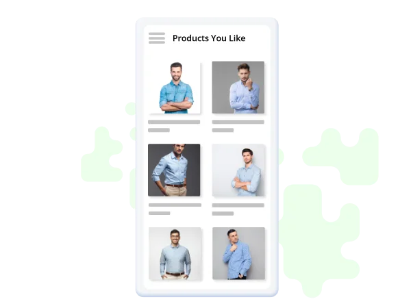 Curated page of liked products - Netcore