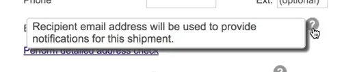 Fedex's tooltip