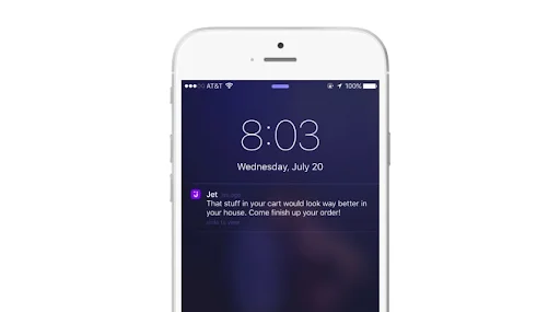 Abandoned cart push notification - Netcore
