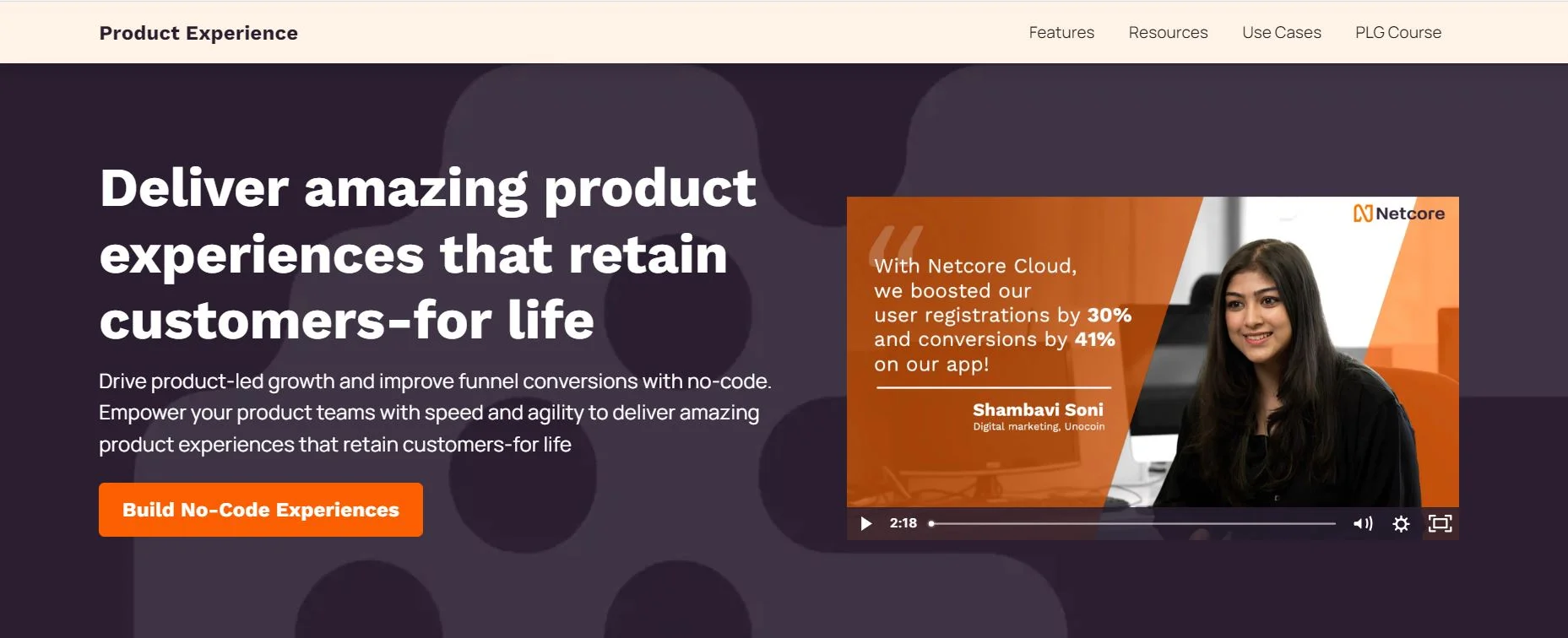 Netcore Product Experience Tool - Netcore