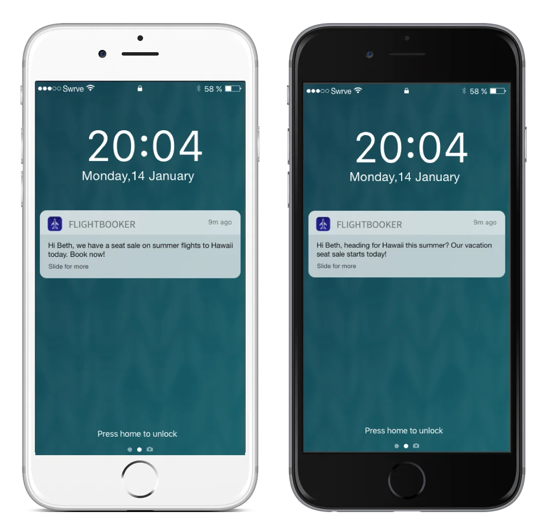 Promotional messages to customer - Netcore
