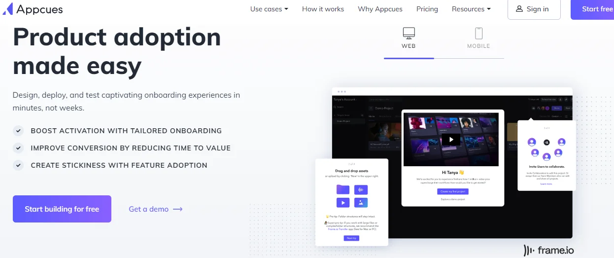 Appcues product adoption platform - Netcore
