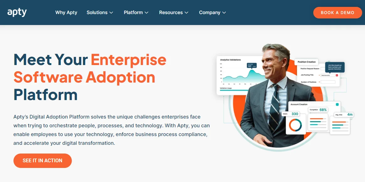 Apty software adoption platform - Netcore