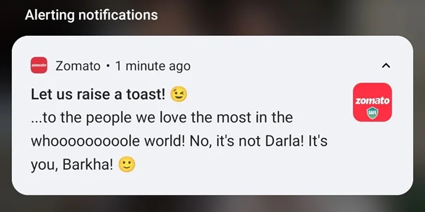 Push notification content - Netcore