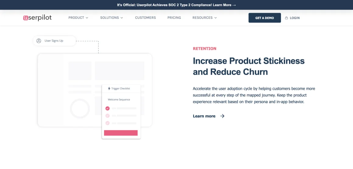 Userpilot Behavioral Analytics Tool