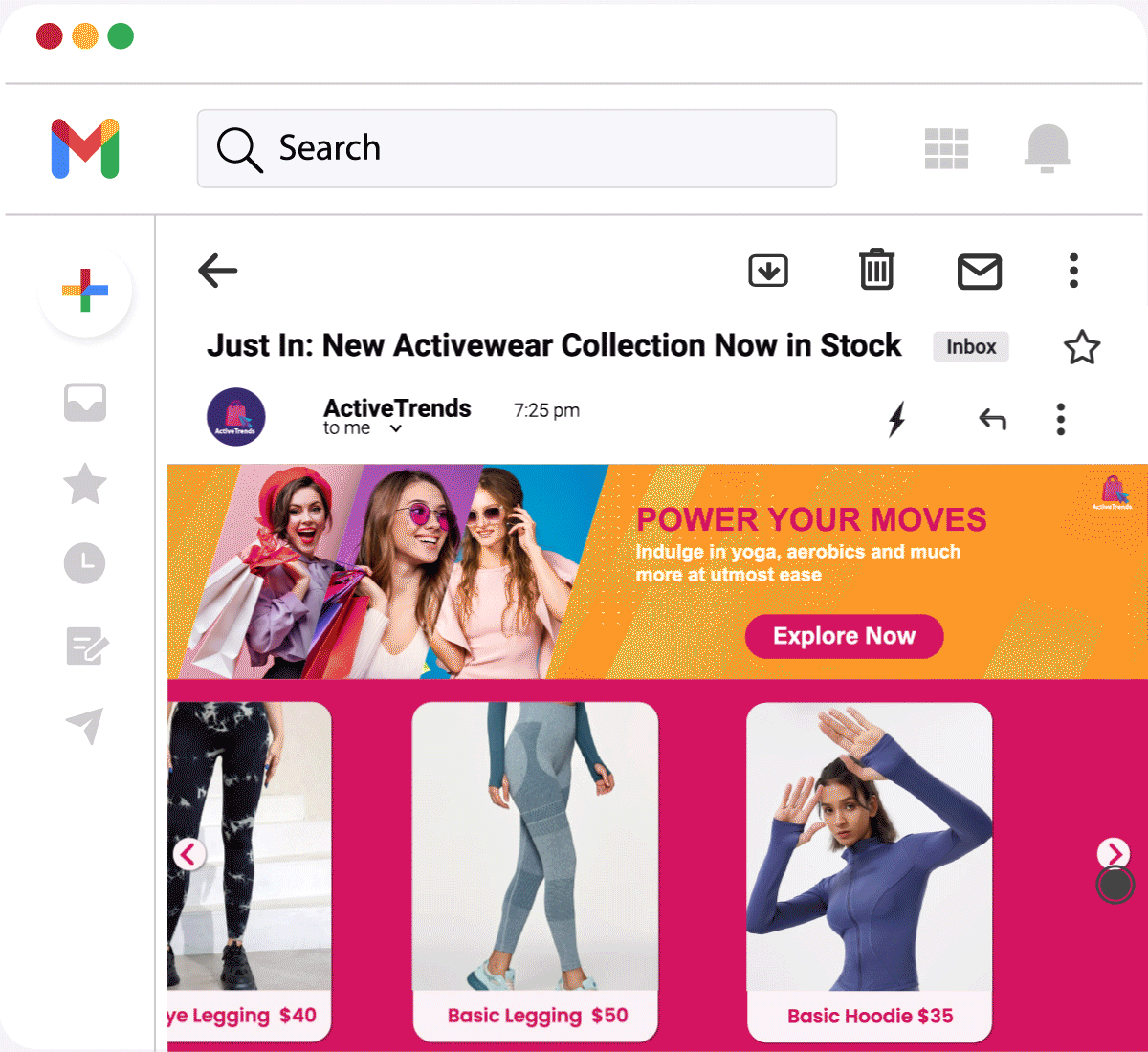 Inbox Commerce Powered Product carousels, Netcore