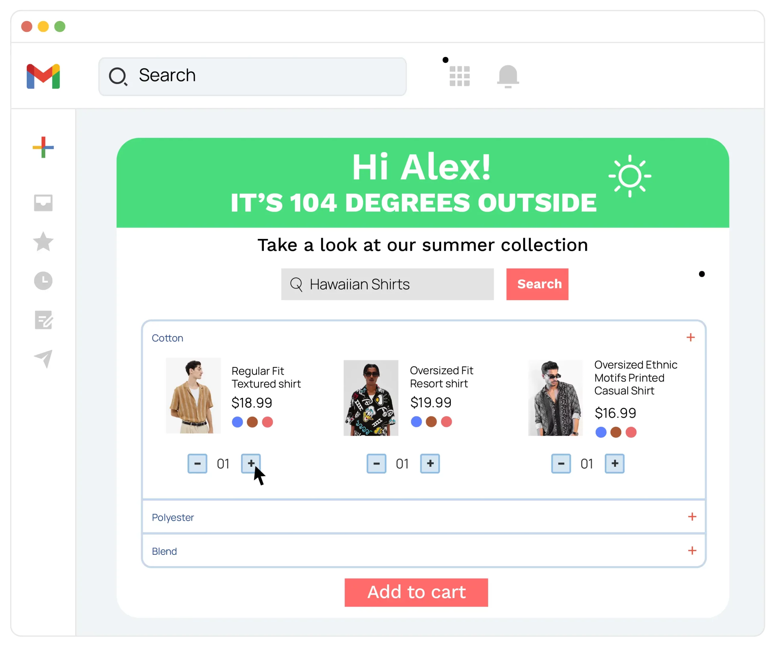 All the functionality of apps inside emails a la Inbox Commerce