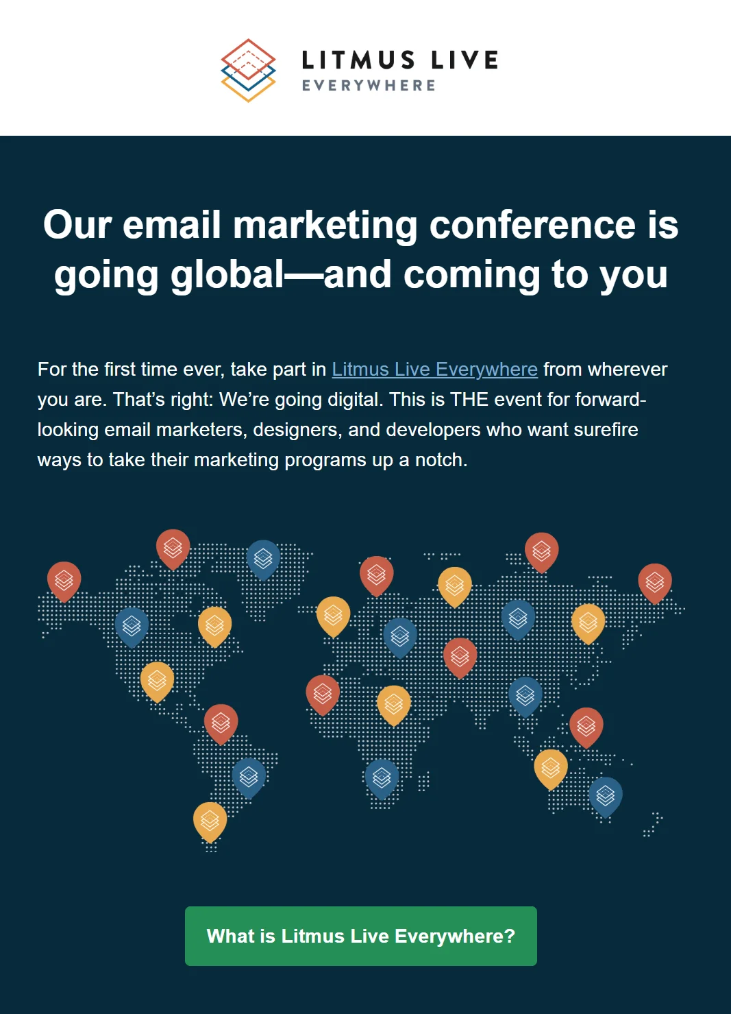 Litmus conference teaser email template - Netcore
