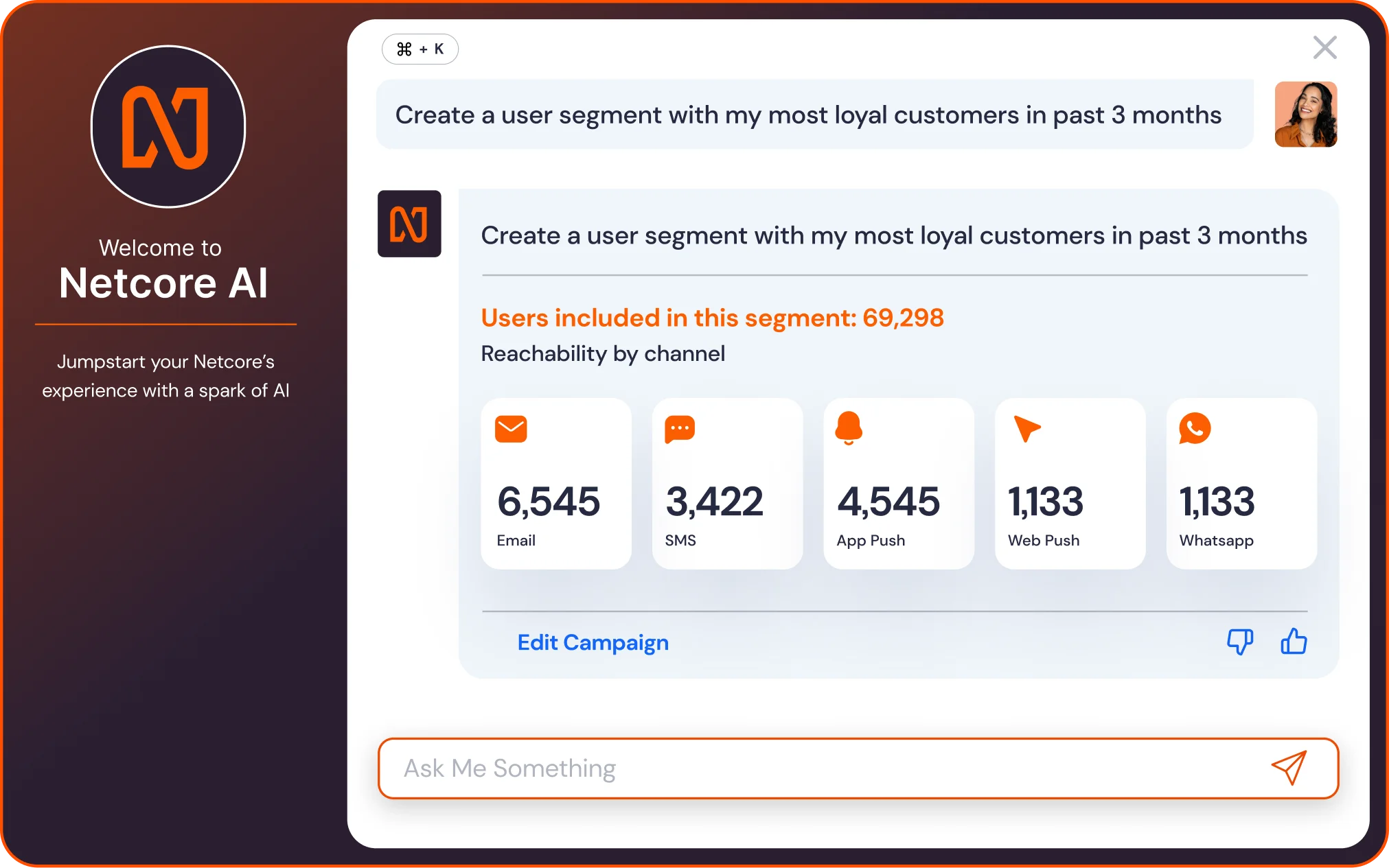 Segmentation with predictive insights - Netcore