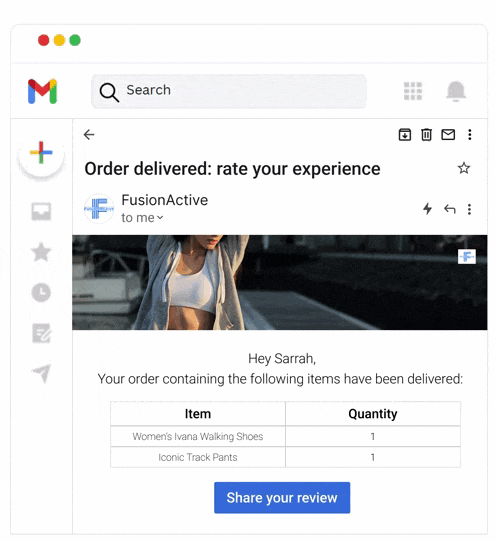 Rating - Interactive email - Netcore