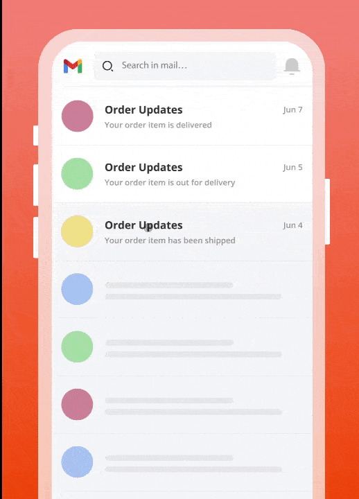 A traditional email journey