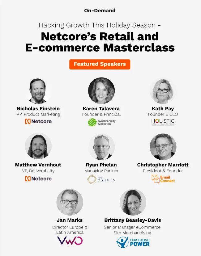 Hacking Growth This Holiday Season - Netcore Masterclass