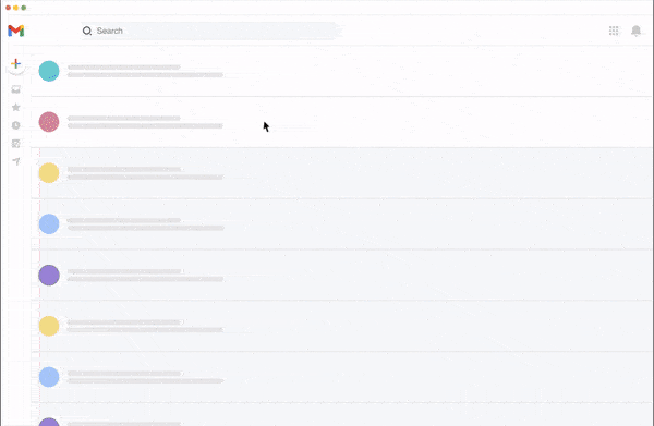 Embedded search bar within the email powered by Inbox Commerce