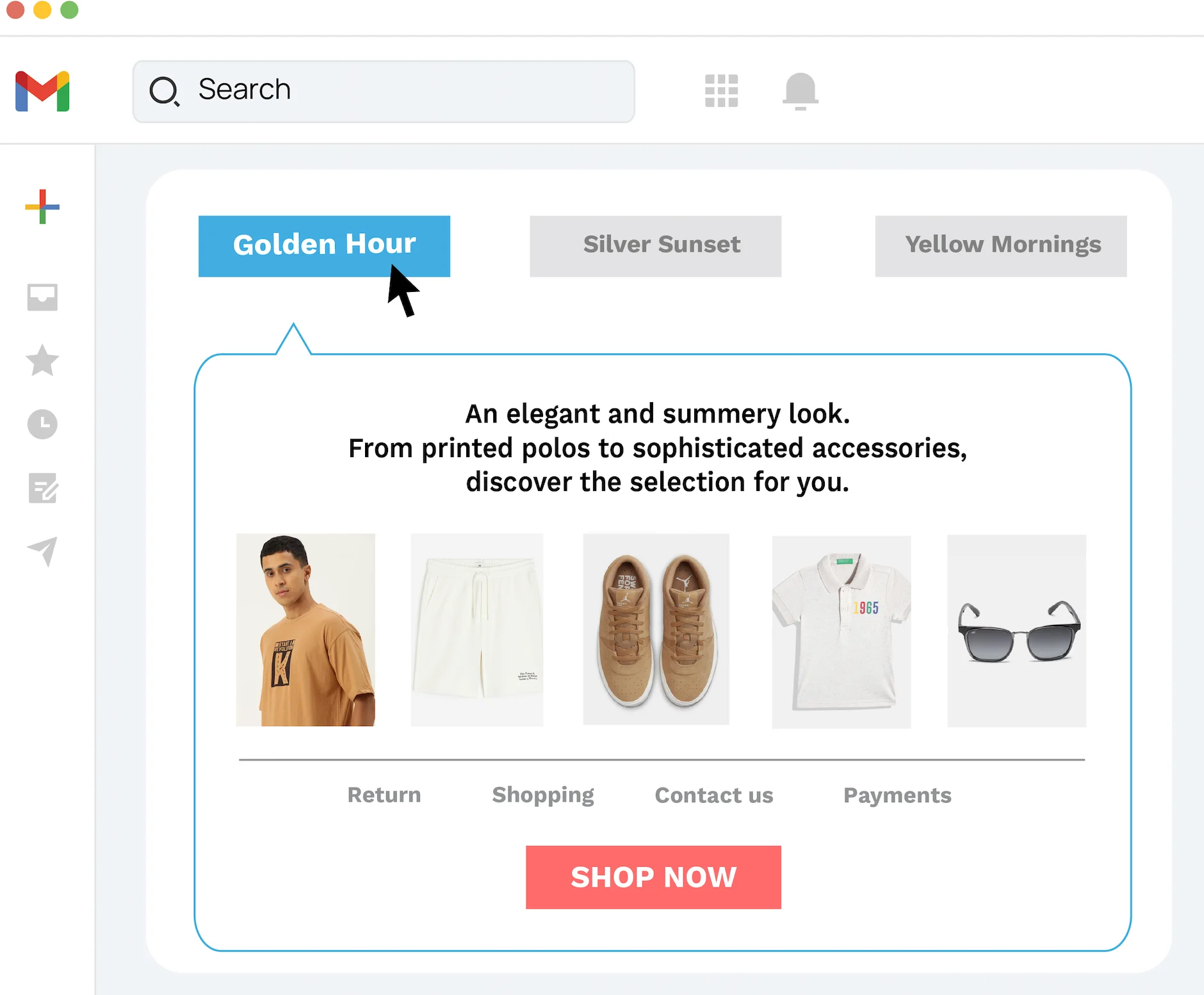 Interactive carousels powered by Inbox Commerce