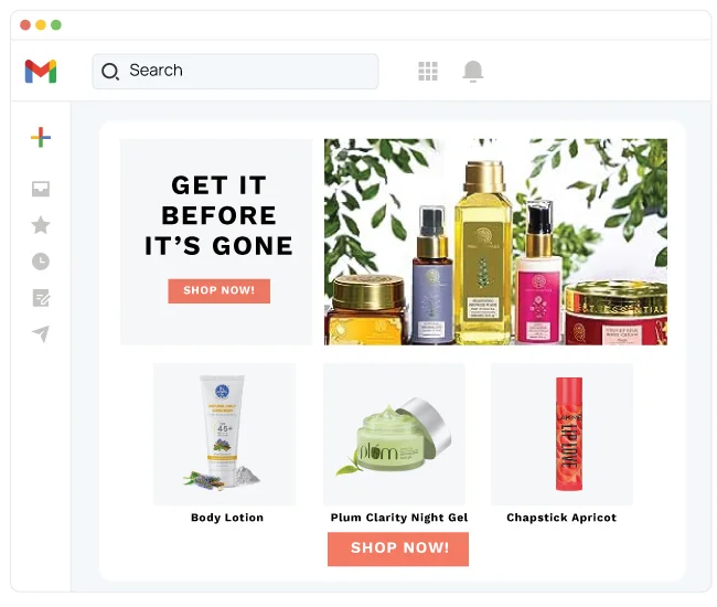Replenishment reminder email powered by Inbox Commerce