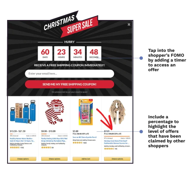 Countdown timer for limited offer emails - Netcore cloud