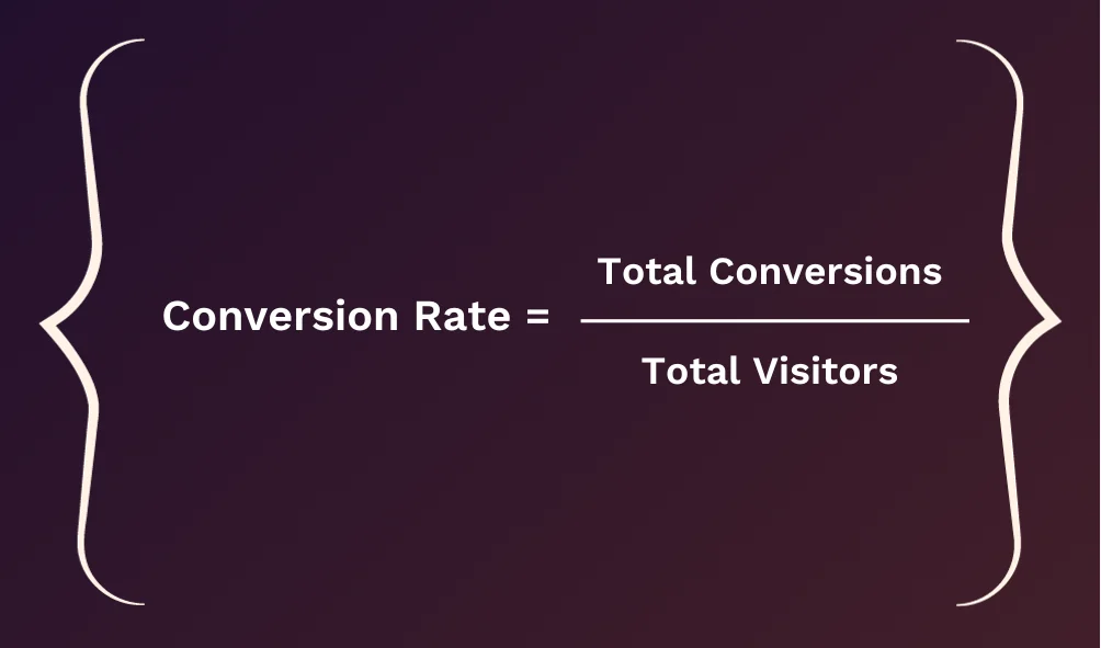 Conversion rate formula - customer engagement metrics