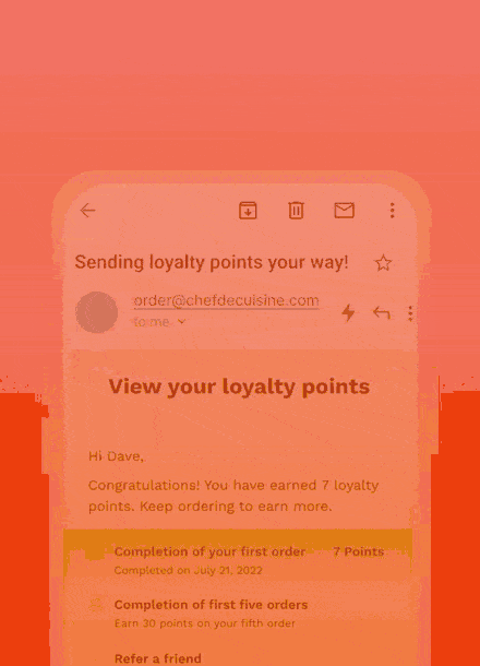 Interactive loyalty program powered by Netcore's Inbox Commerce