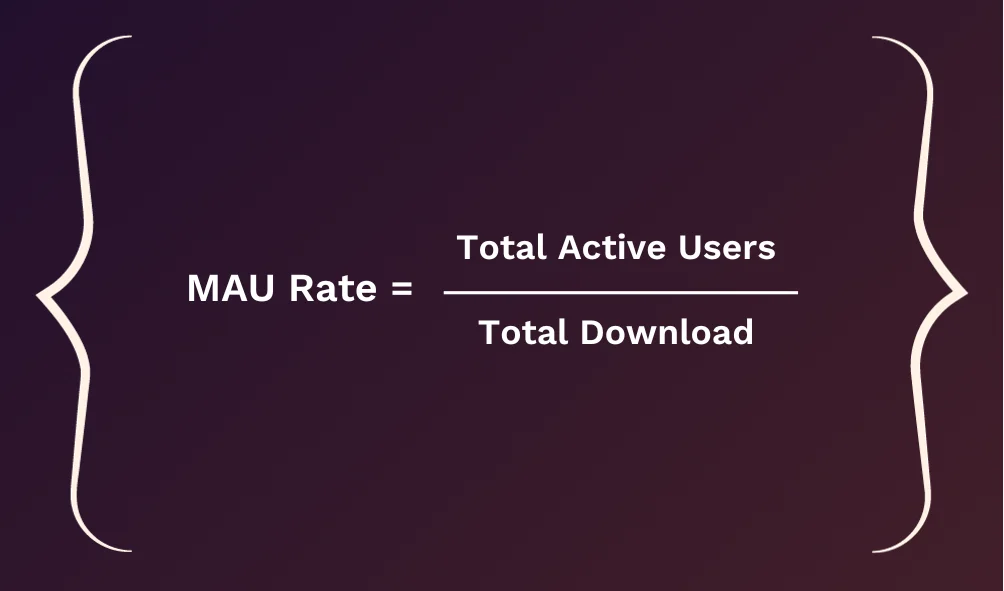 monthly active users formula - customer engagement metrics