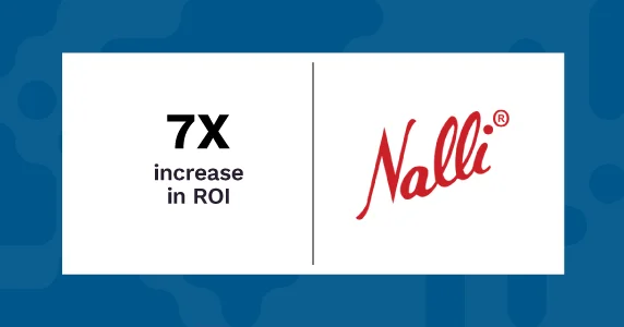 Netcore enables Nalli to achieve 7X return on investment, a 40% lift in revenue, and a 399% increase in email engagement