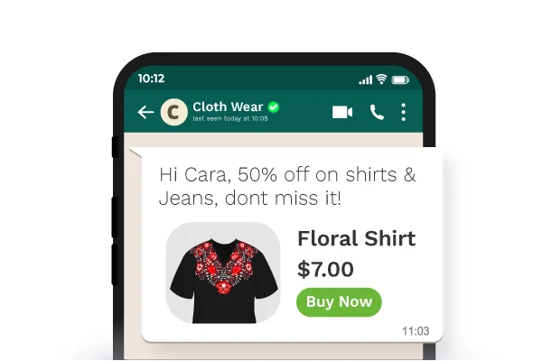 Interactive shopping on whatsapp - Netcore