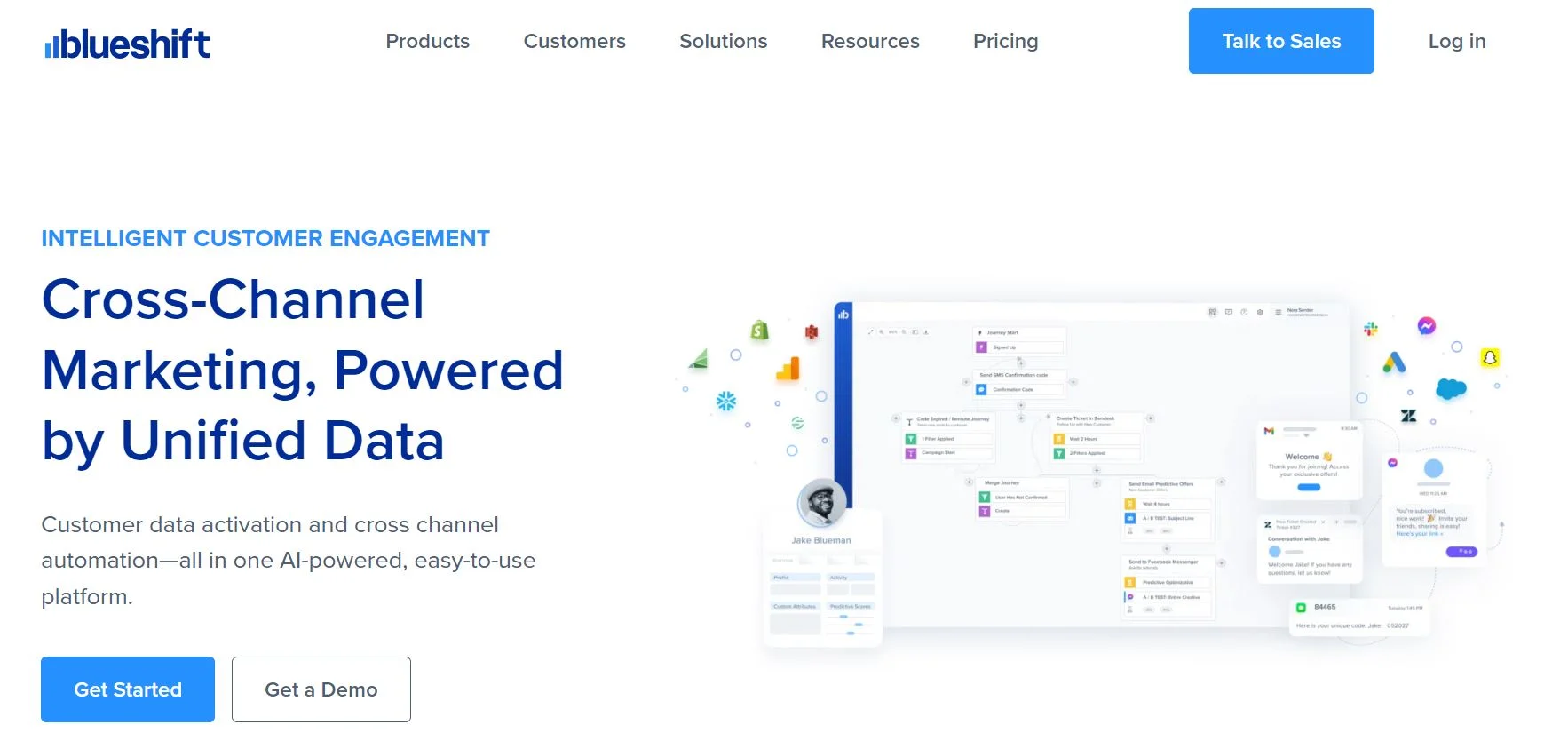 Blueshift customer engagement software