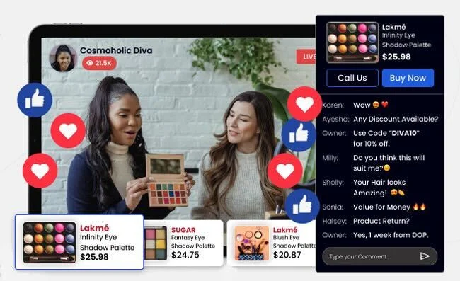 Live stream shopping ecommerce trends