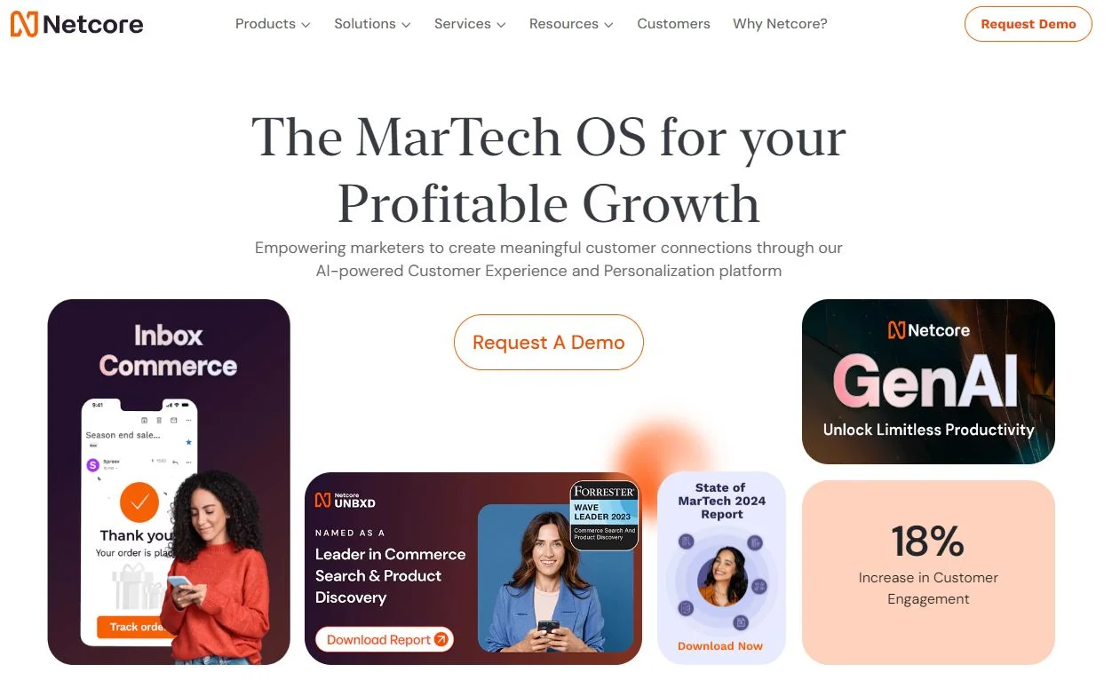 Netcore cloud customer engagement software