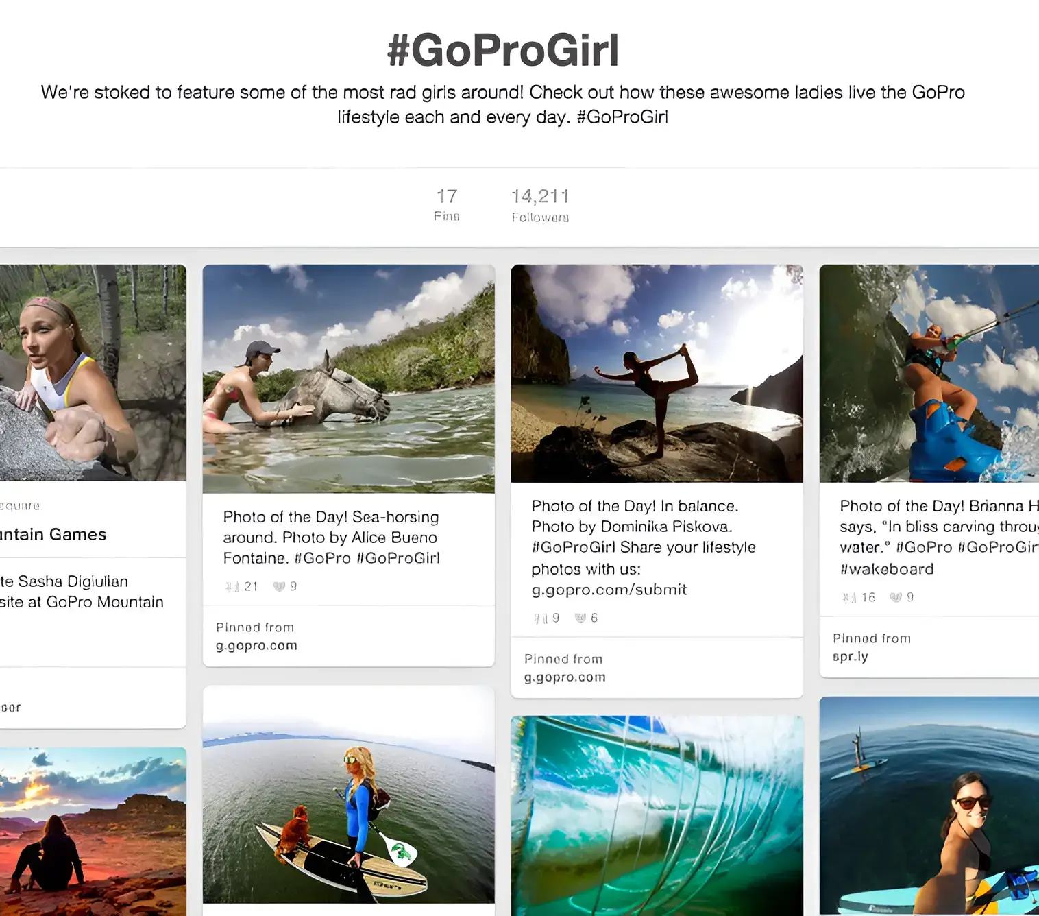 Gopro:  One girl user-generated content email campaign | Netcore