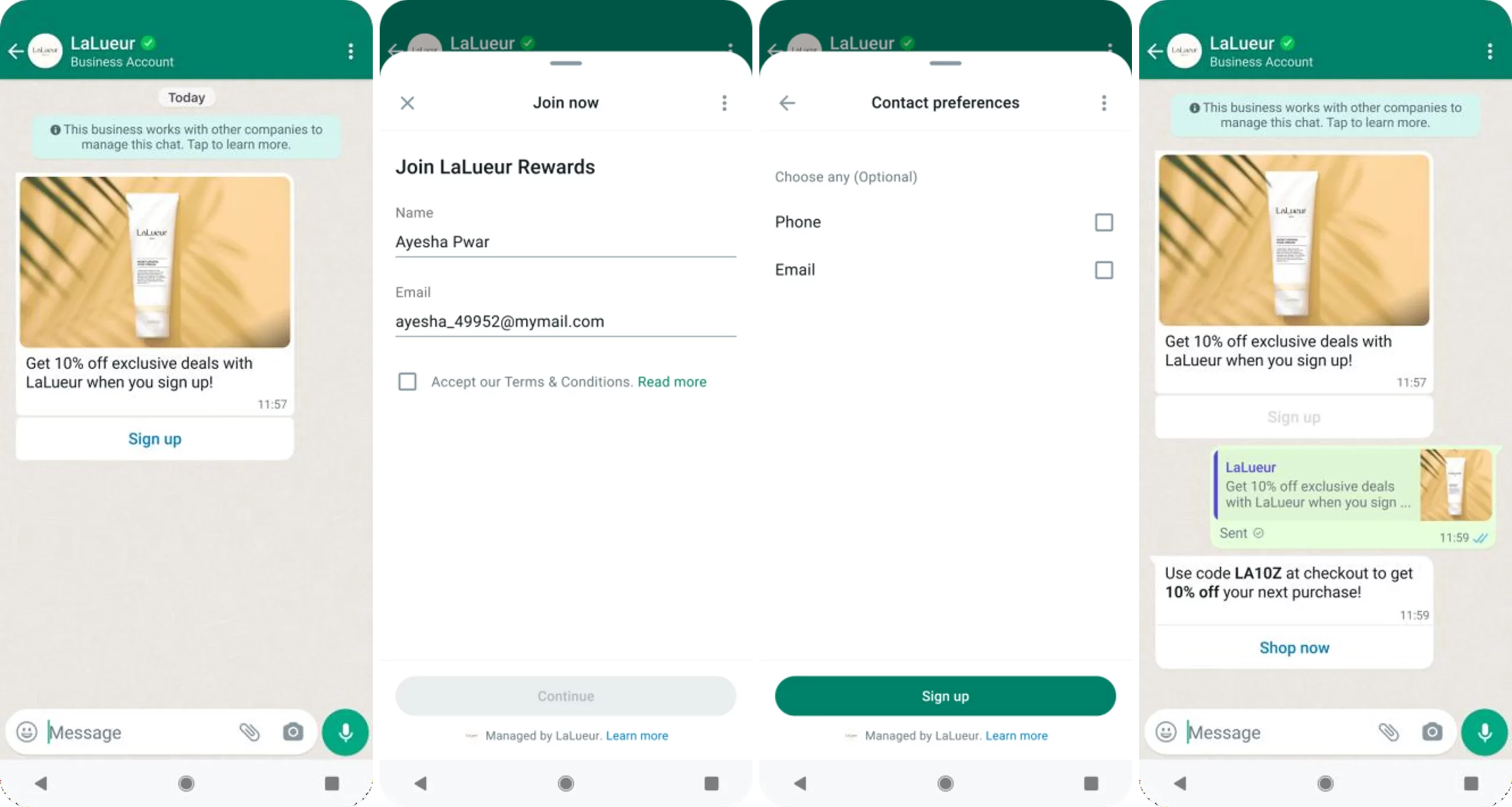 Whatsapp reward registration | Netcore