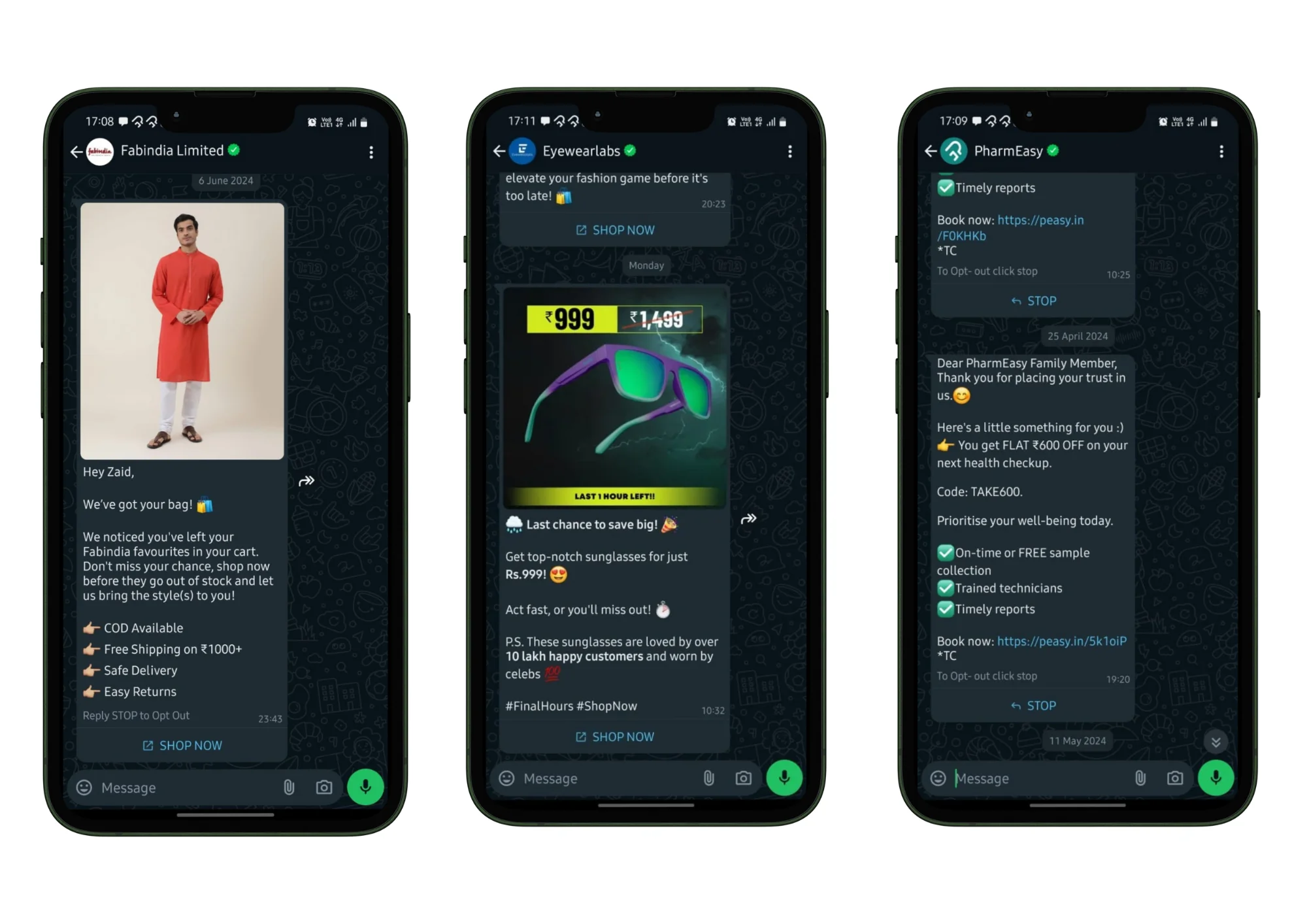 Whatsapp reminders as whatsapp marketing strategies | Netcore