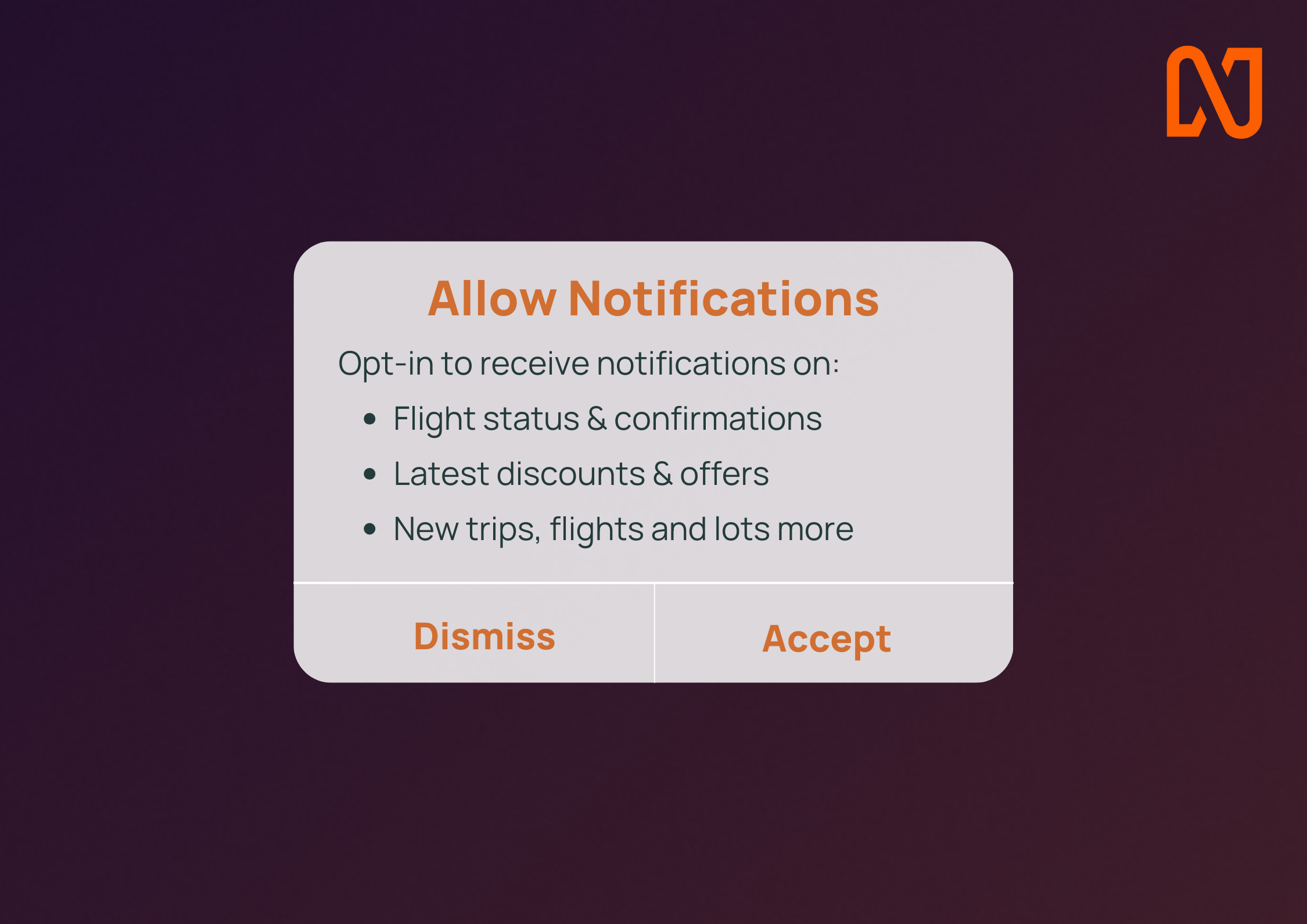 Opt-in Push notification tips the for travel industry - Netcore