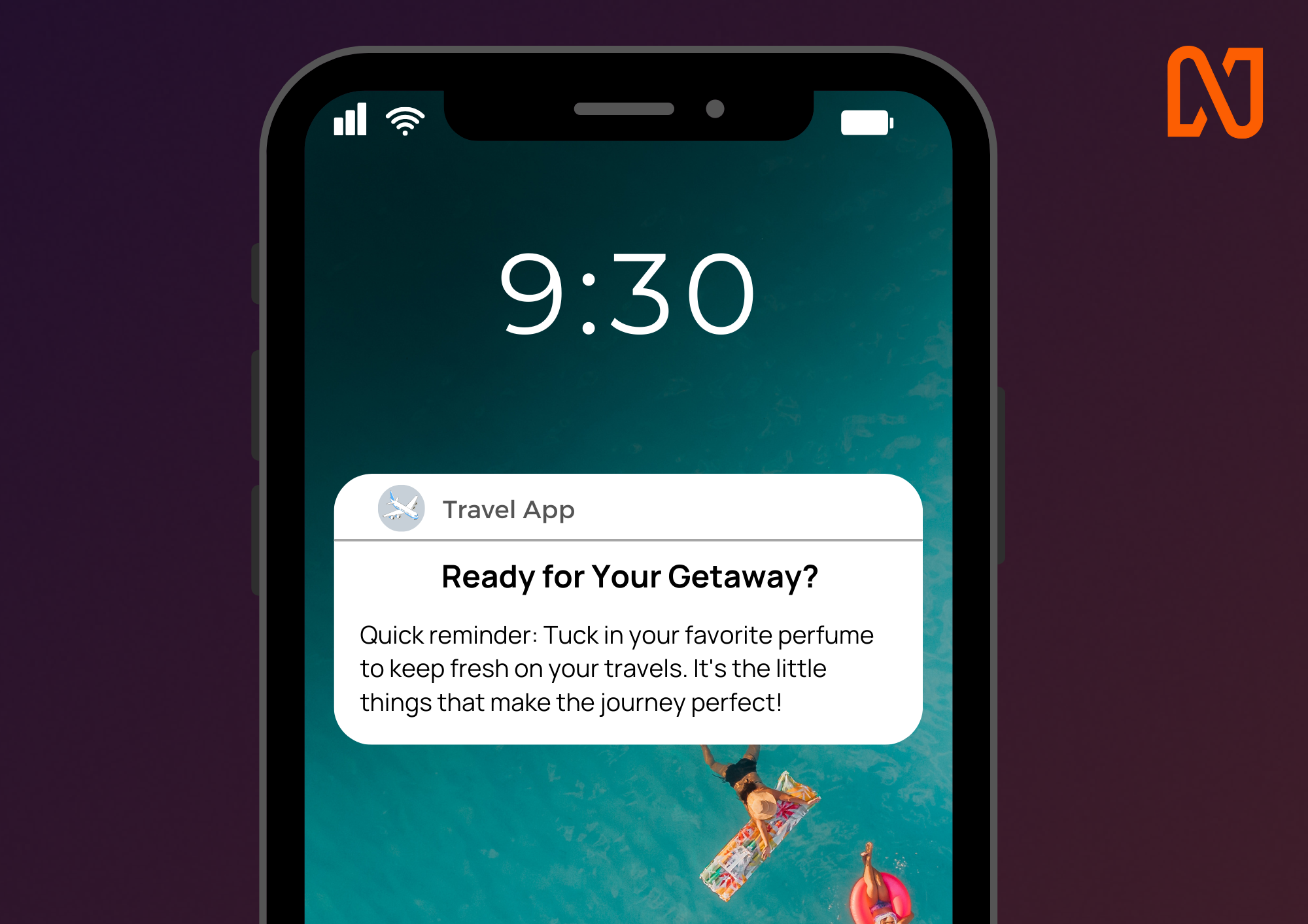 personal assistant- Push notification tips the for travel industry - Netcore