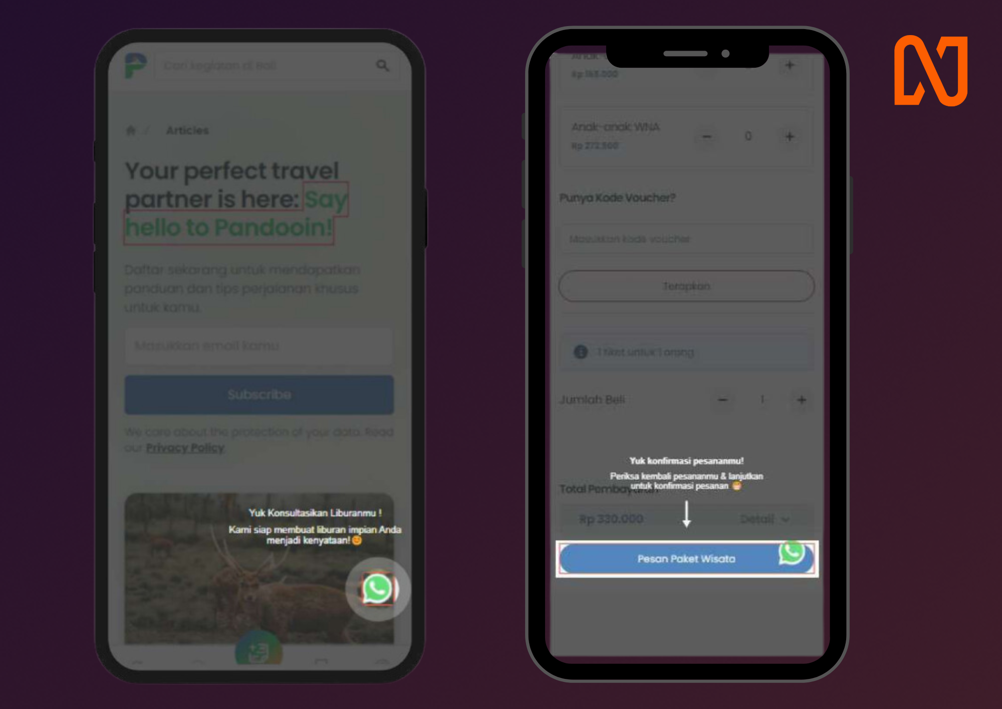 Tooltips Push notification tips the for travel industry - Netcore