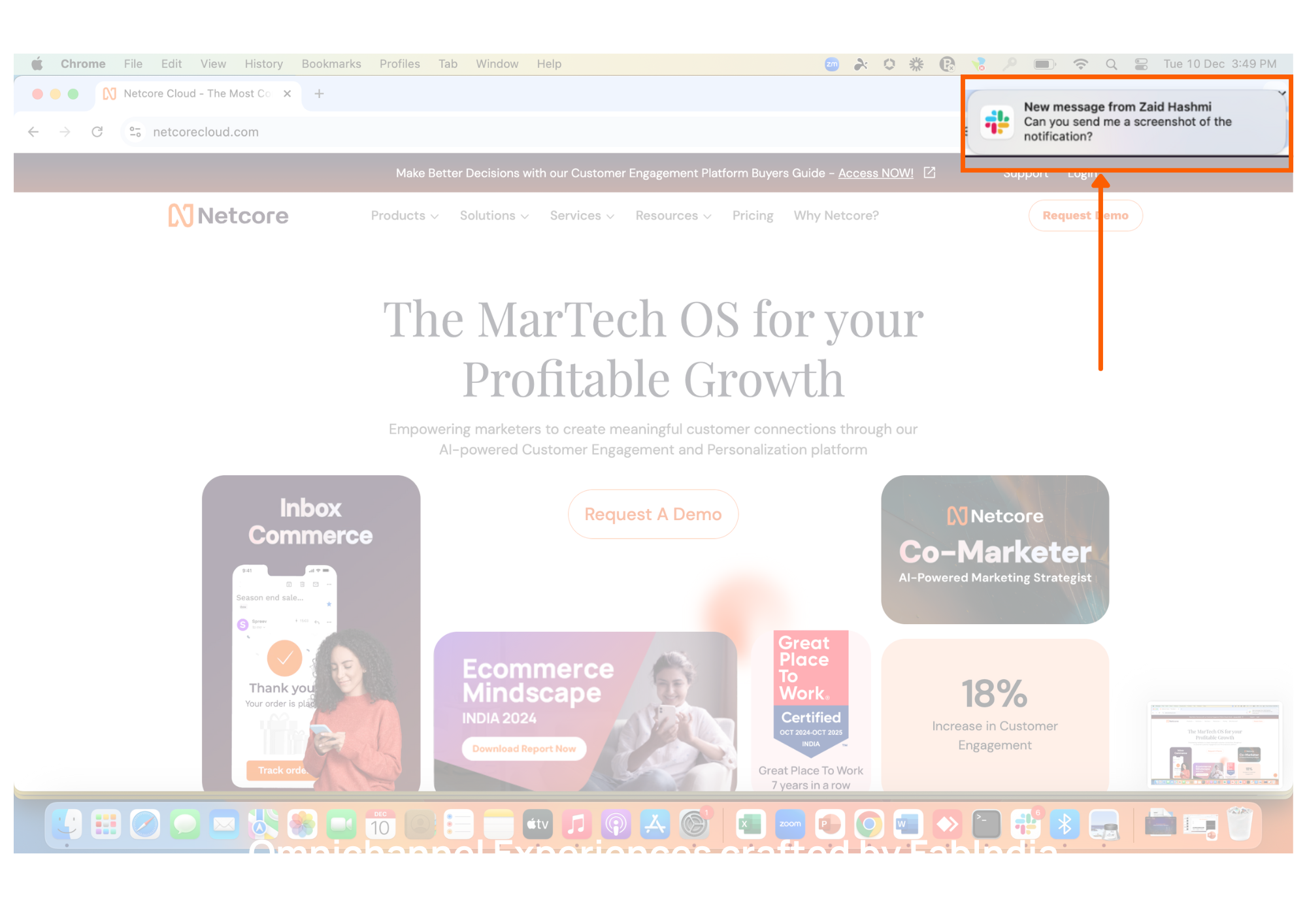 web push notification on Mac