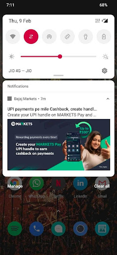 Bajaj market push notification