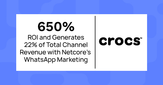 How Crocs Achieved 650% ROI and 22% Channel Revenue with Netcore’s WhatsApp Marketing 2