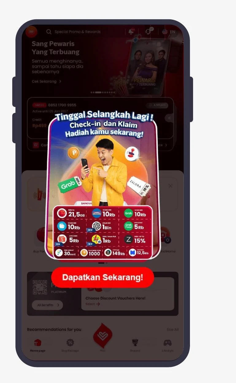 Check-in Popup